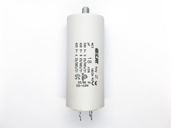 Picture of ICAR 18µF RUN CAPACITOR With Terminals