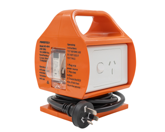 Picture of Portable RCD with 15A to 10A Mains Plug Conversion