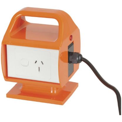 Picture of Portable RCD with 15A to 10A Mains Plug Conversion